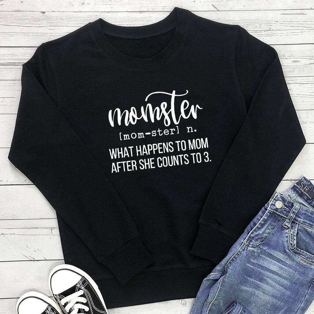 Pure letter printed hoodie