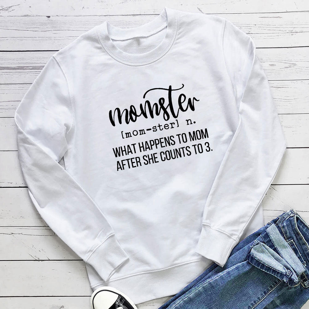 Pure letter printed hoodie