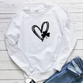 Love clover printed hoodie