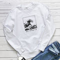 Oversized Print Sweatshirt – Cozy Long Sleeve Pullover
